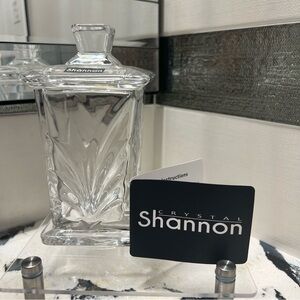 Godinger Shannon Crystal Square Covered Box - NIB